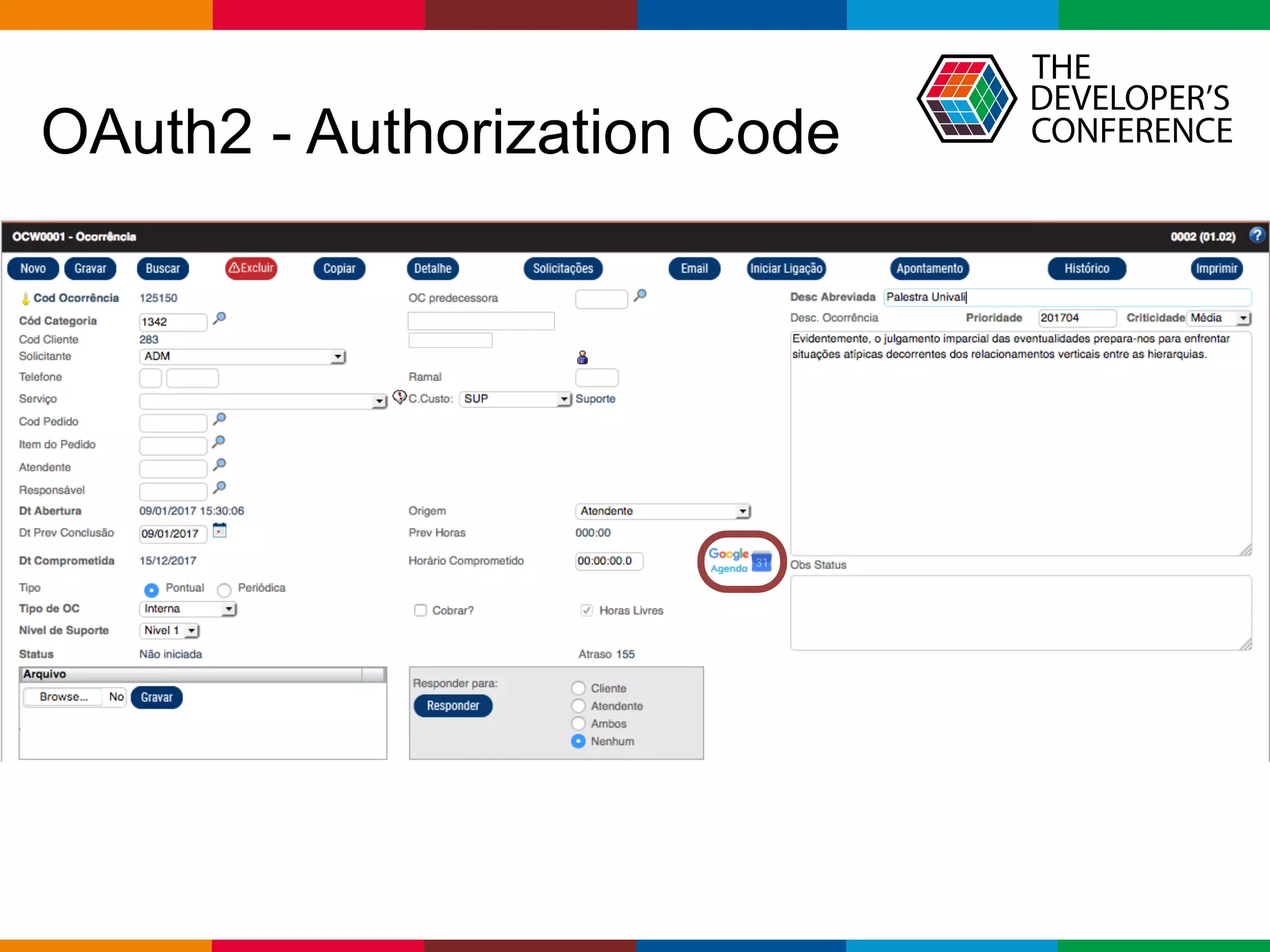Globalcode – Open4education
OAuth2 - Authorization Code
 