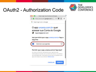 Globalcode – Open4education
OAuth2 - Authorization Code
 