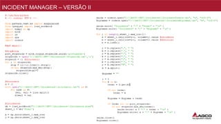 15
NPI/PMO
INCIDENT MANAGER – VERSÃO II
 