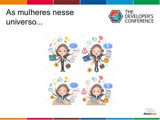 Globalcode – Open4education
As mulheres nesse
universo...
 