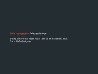 Above the Fold: Web Typography for Print Designers