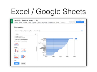 Excel / Google Sheets
 