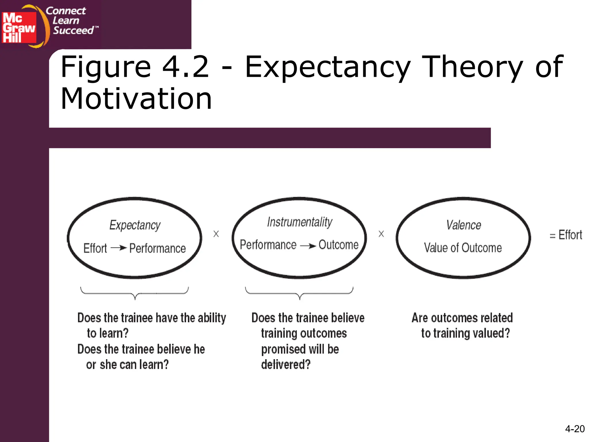 4-20
Figure 4.2 - Expectancy Theory of
Motivation
 