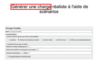 Générer une charge réaliste à l'aide de
             scénarios
 