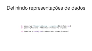 Deﬁnindo representações de dados
 