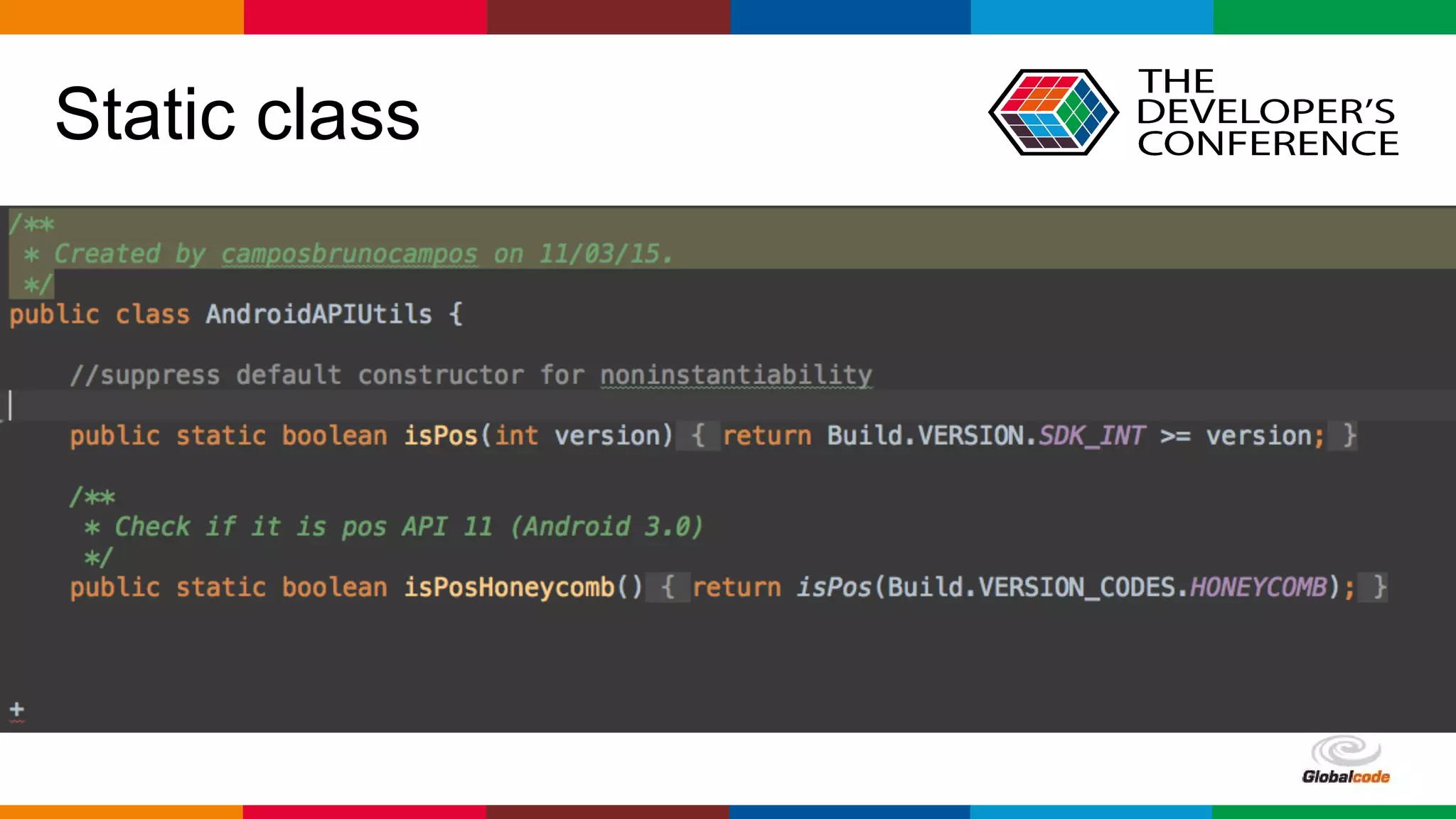 Globalcode – Open4education
Static class
 