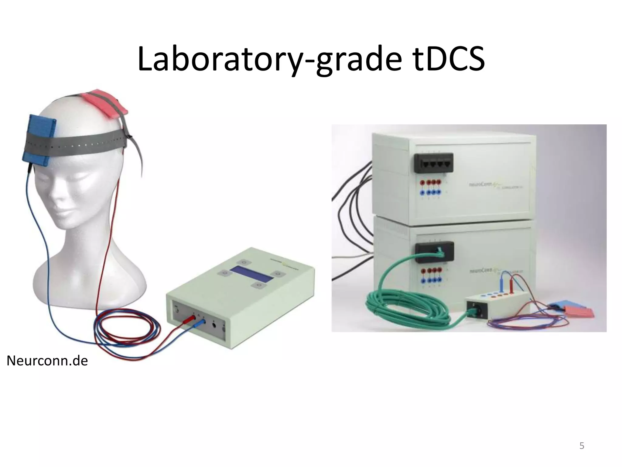 Laboratory-grade tDCS
Neurconn.de
5
 