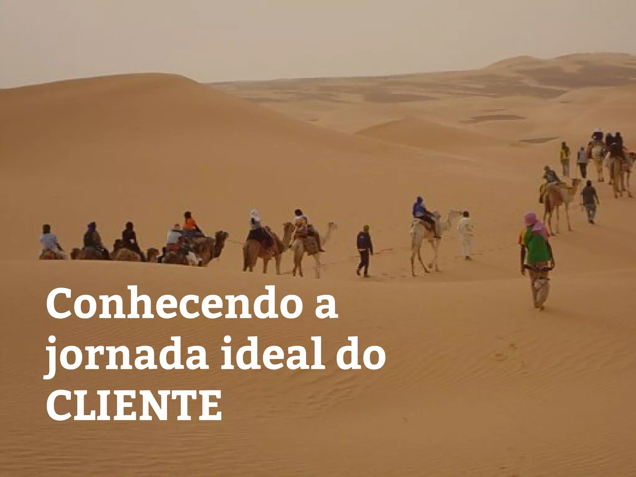 Conhecendo a
jornada ideal do
CLIENTE
 