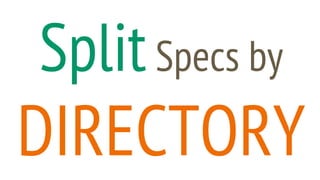 SplitSpecs by
DIRECTORY
 