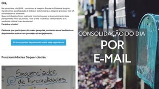POR
E-MAIL
CONSOLIDAÇÃO DO DIA
 