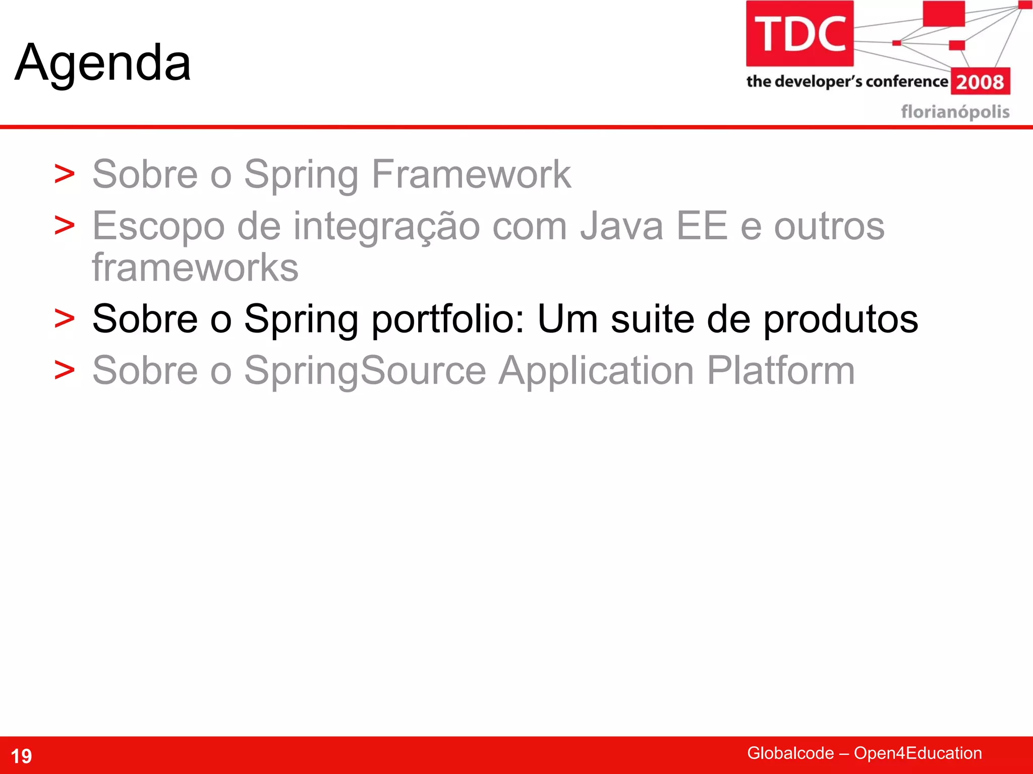 TDC 2008 Spring Framework
