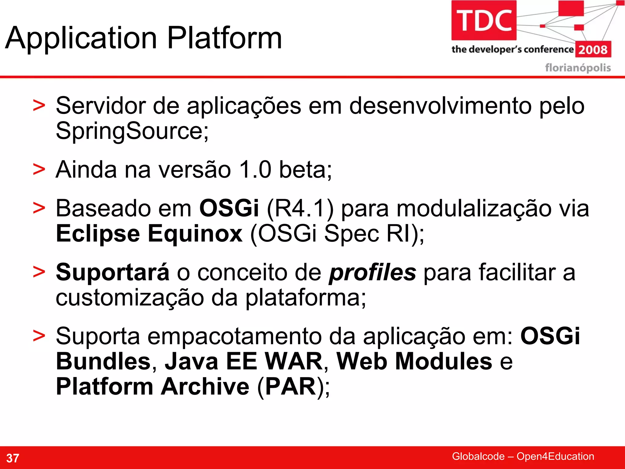 TDC 2008 Spring Framework