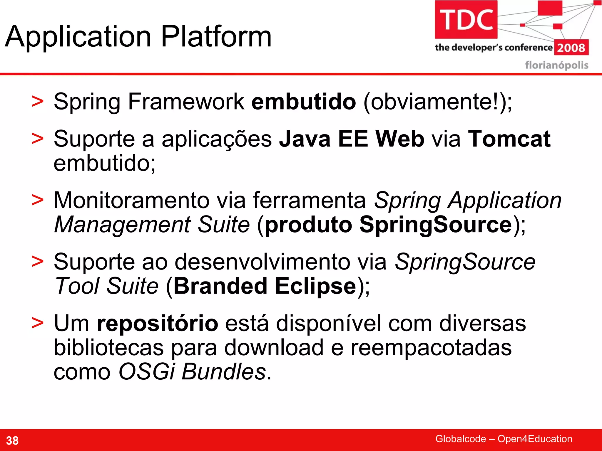 TDC 2008 Spring Framework