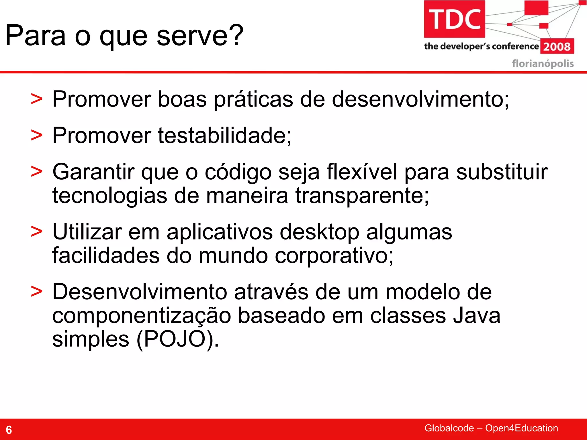TDC 2008 Spring Framework