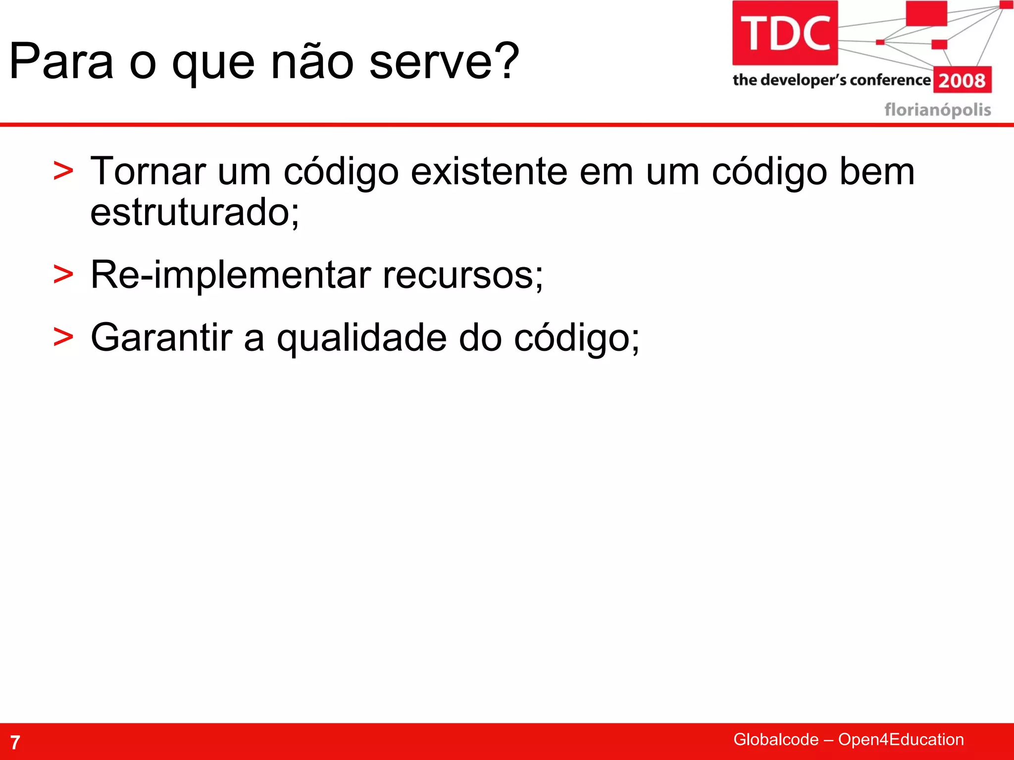 TDC 2008 Spring Framework