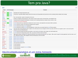 Framework Praxis em JavaFiquem à vontade para questionar qualquer assunto ou perguntar suas dúvidas.Ao final teremos alguns exemplos práticos e tempo para perguntas também.