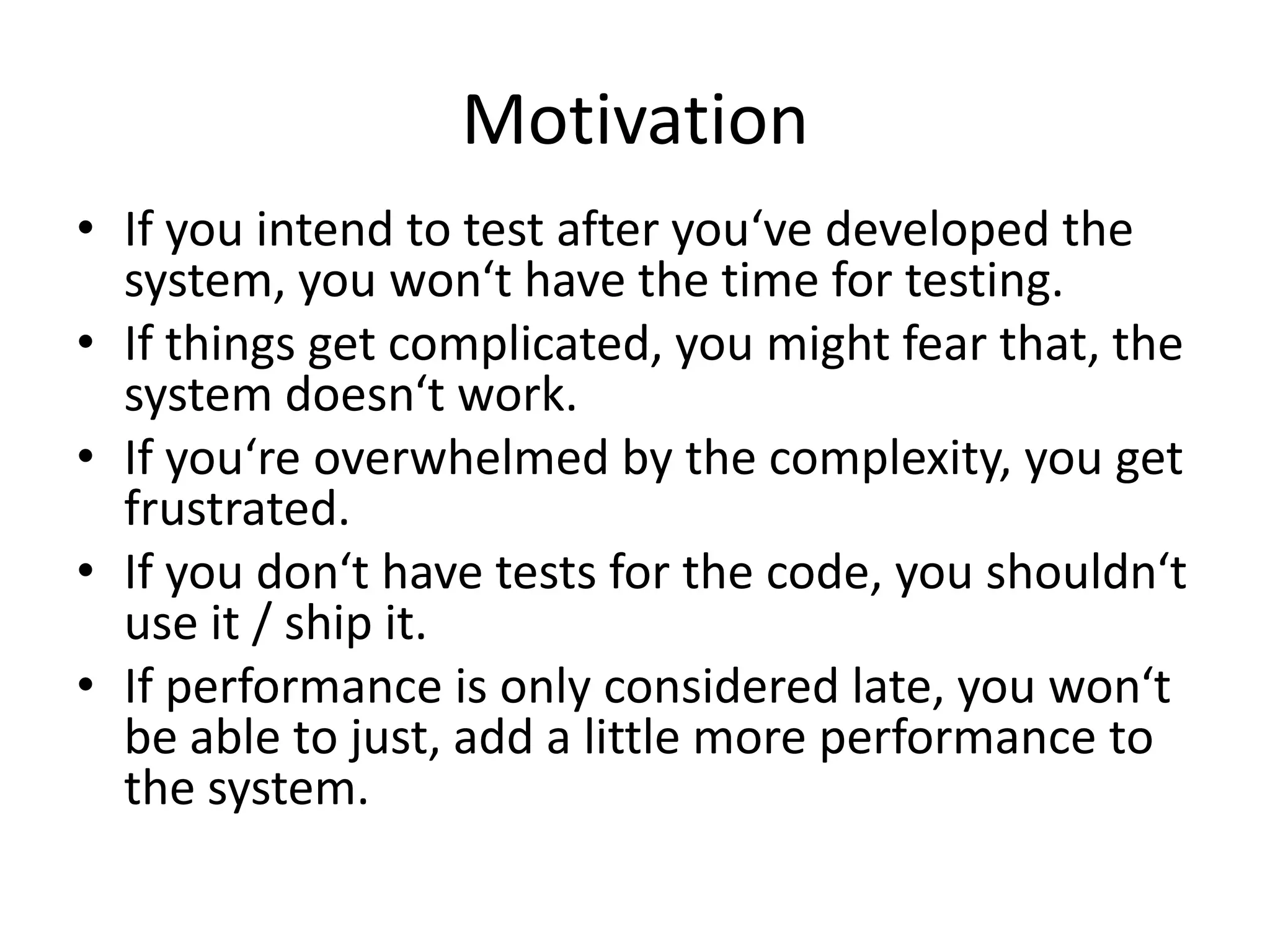 Write Test First