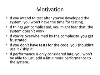 Write Test First