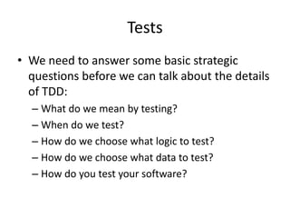 Intend to improve software quality