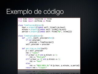 Exemplo de código
 
