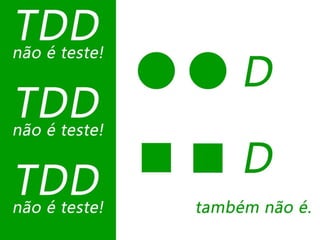 TDD sem prática