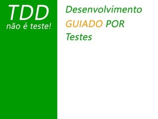TDD sem prática