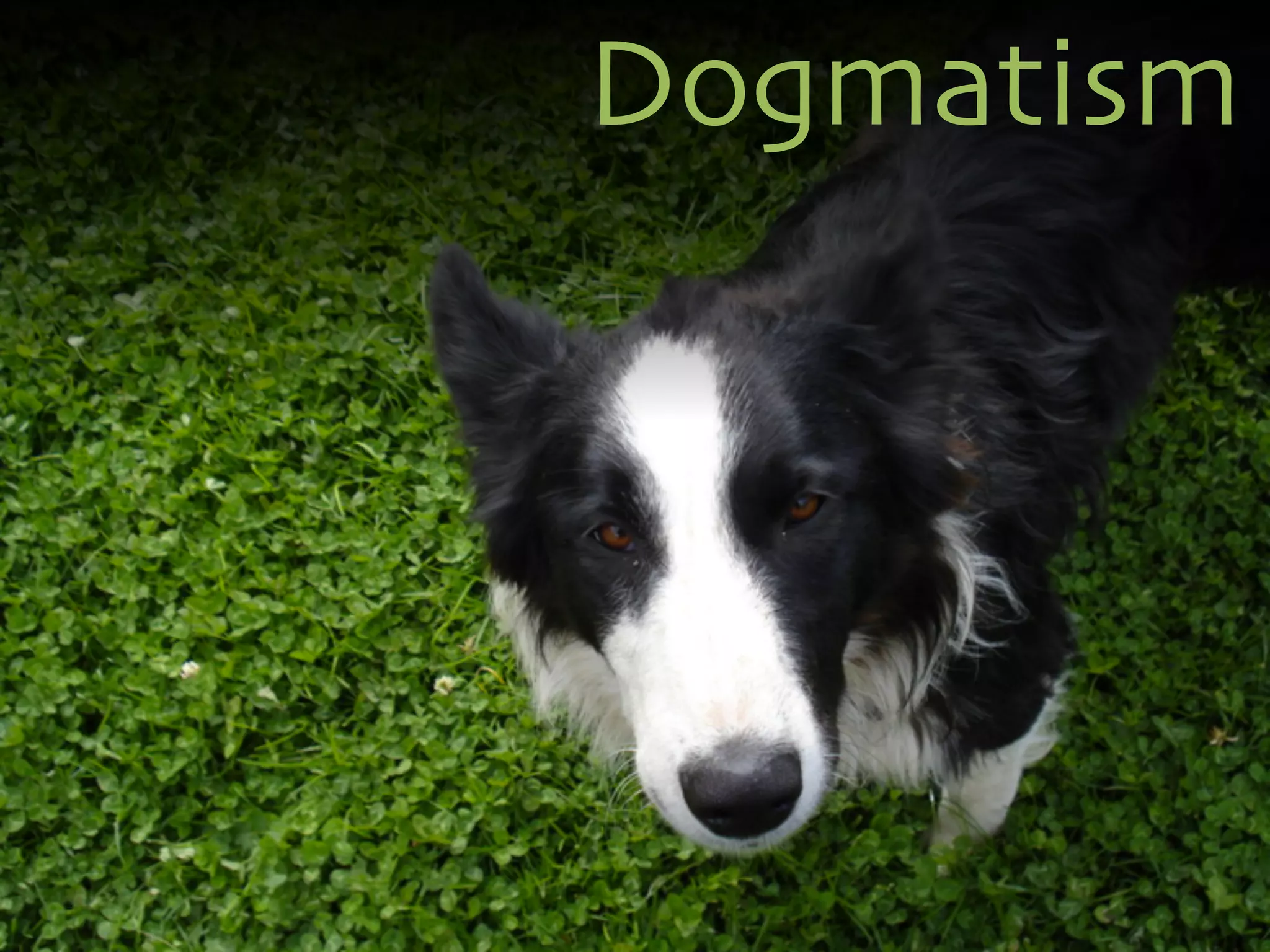 Dogmatism 
 