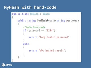 MyHash with hard-code
 