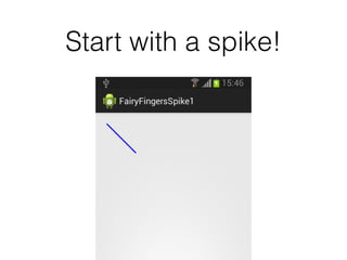 Start with a spike!
 