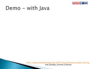 Test Driven Development - Workshop & Demo | PPTX