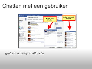 Chatten met een gebruiker grafisch ontwerp chatfunctie 
