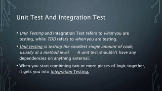 Tdd and bdd | PPTX