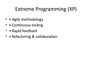 Extreme Programming and Test-Driven Development with Jest in Agile ...