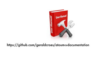 https://github.com/geraldcroes/atoum-s-documentation
 