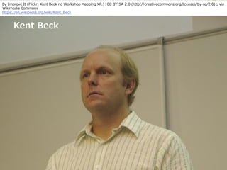 Copyright 2017 Hiroyuki Onaka
By Improve It (Flickr: Kent Beck no Workshop Mapping XP.) [CC BY-SA 2.0 (http://creativecommons.org/licenses/by-sa/2.0)], via
Wikimedia Commons
https://en.wikipedia.org/wiki/Kent_Beck
Kent Beck
 