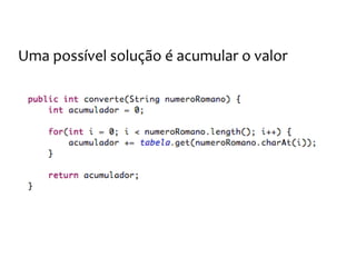Os números romanos
Onde alteramos a tabela para char
 