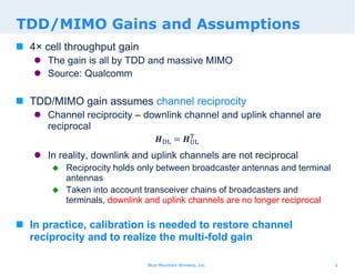 Massive MIMO Channel Calibration in TDD Wireless Networks | PDF