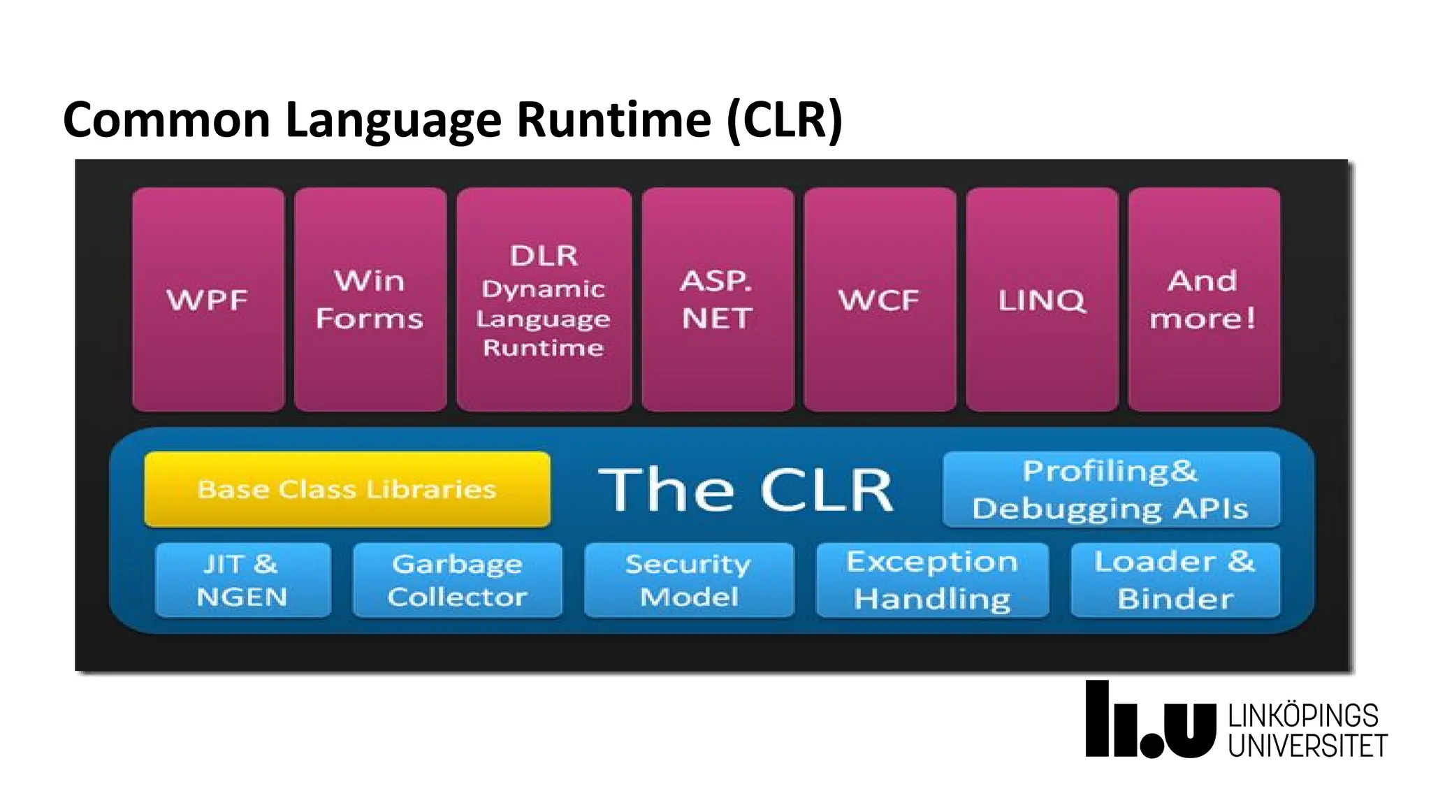 Common Language Runtime (CLR)
 