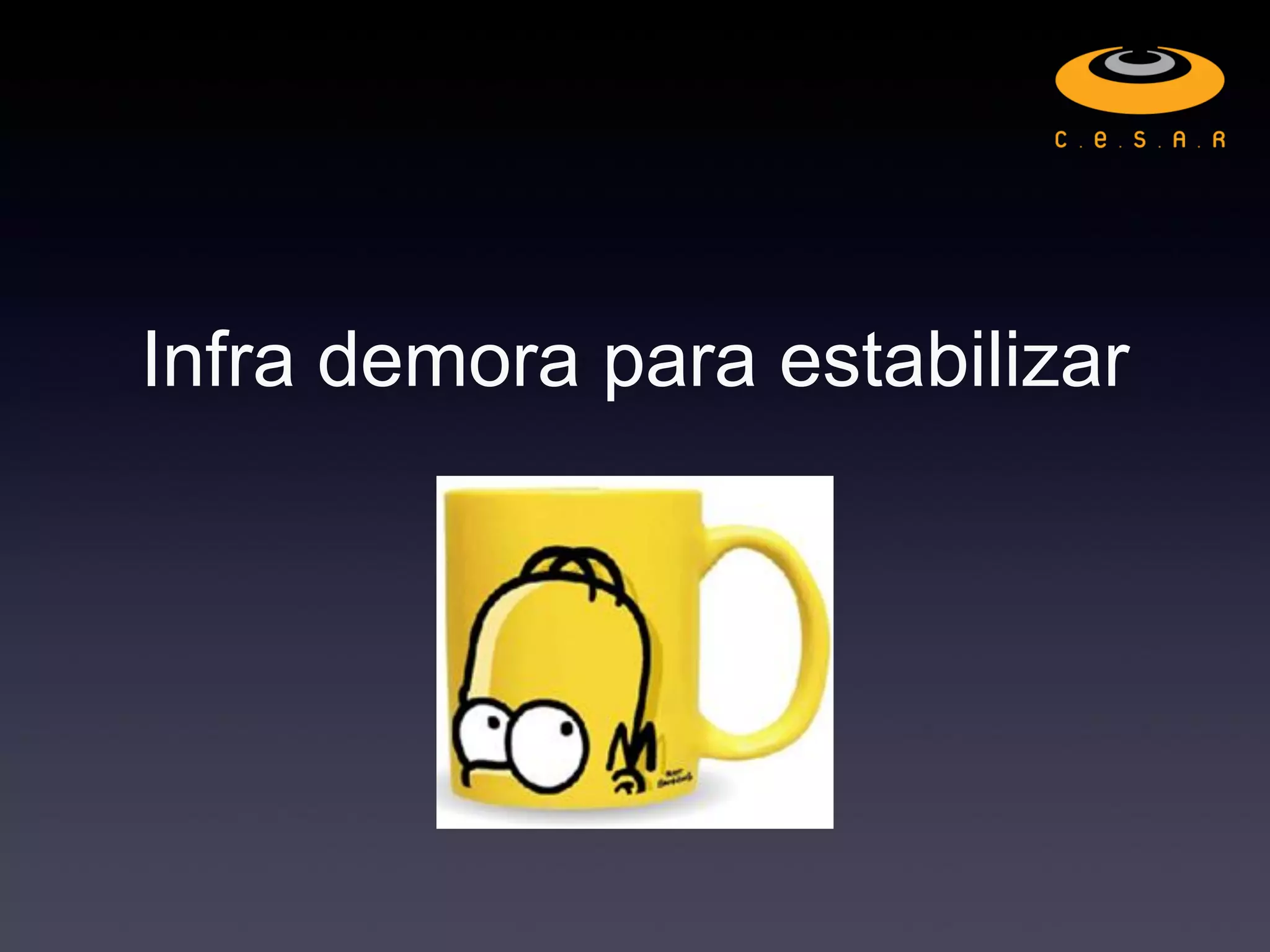 Infra demora para estabilizar