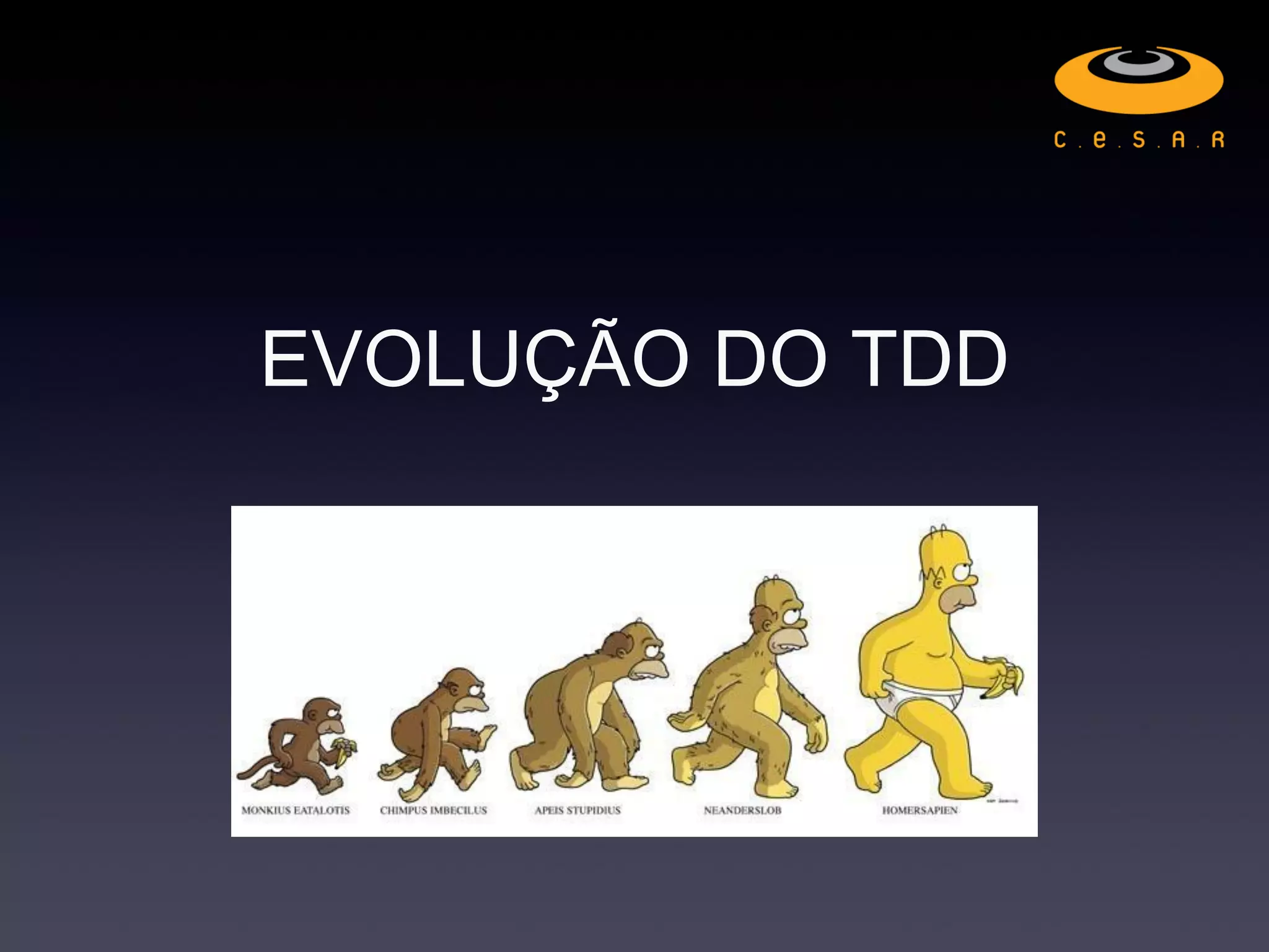 EVOLUÇÃO DO TDD