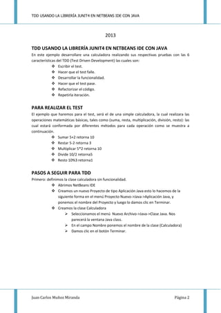 Tdd en java | PDF