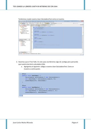 Tdd en java | PDF