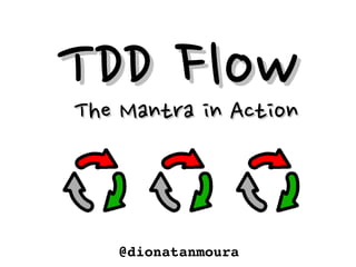 TDD FlowTDD Flow
@dionatanmoura
The Mantra in ActionThe Mantra in Action
 