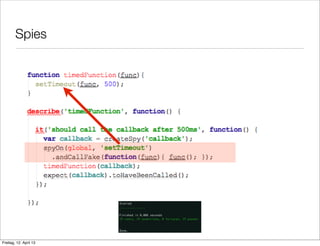 Spies
Freitag, 12. April 13
 