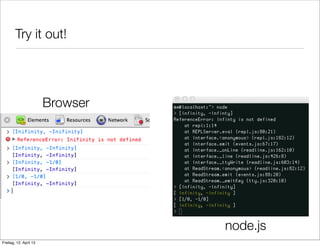 Try it out!
Browser
node.js
Freitag, 12. April 13
 