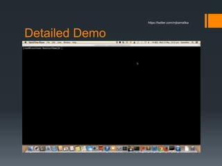 Detailed Demo
https://twitter.com/mjkamalika
 
