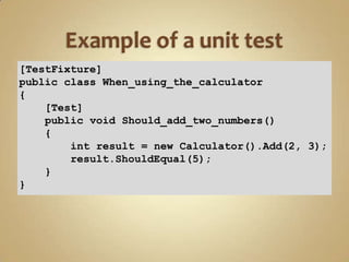 Test-Driven Development In Action | PPTX | Web Development | Internet