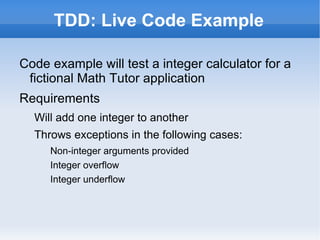 Run all tests, watch new test pass 
