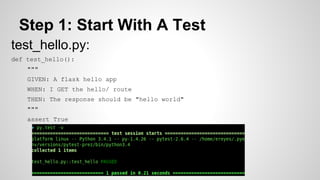 TDD in Python With Pytest | PPT