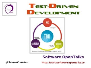 Software OpenTalks
:// . .http tabrizsoftware opentalks co@SamadKoushan
test-Driven
Development
test-Driven
Development
 